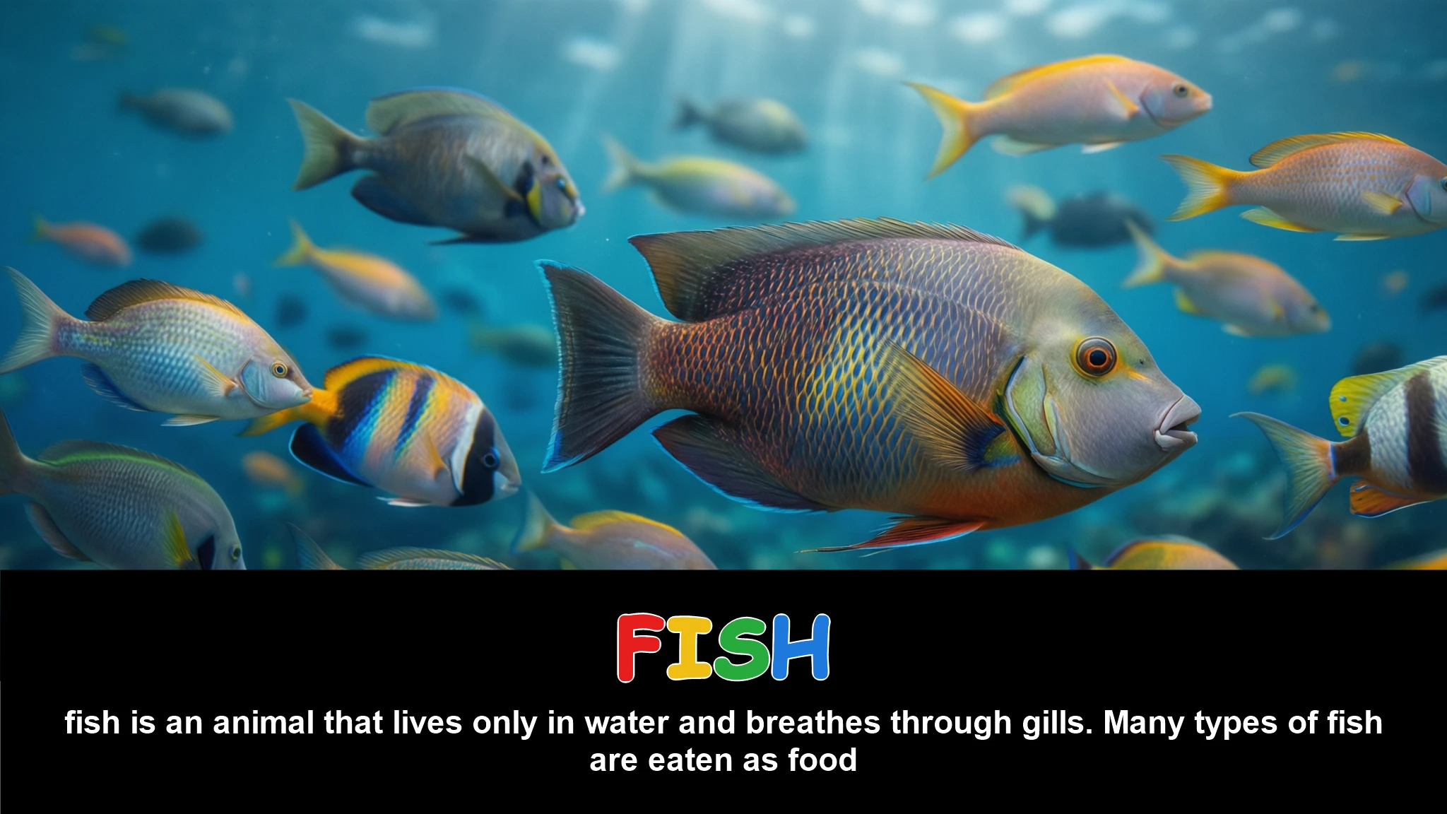 English Illustration for fish